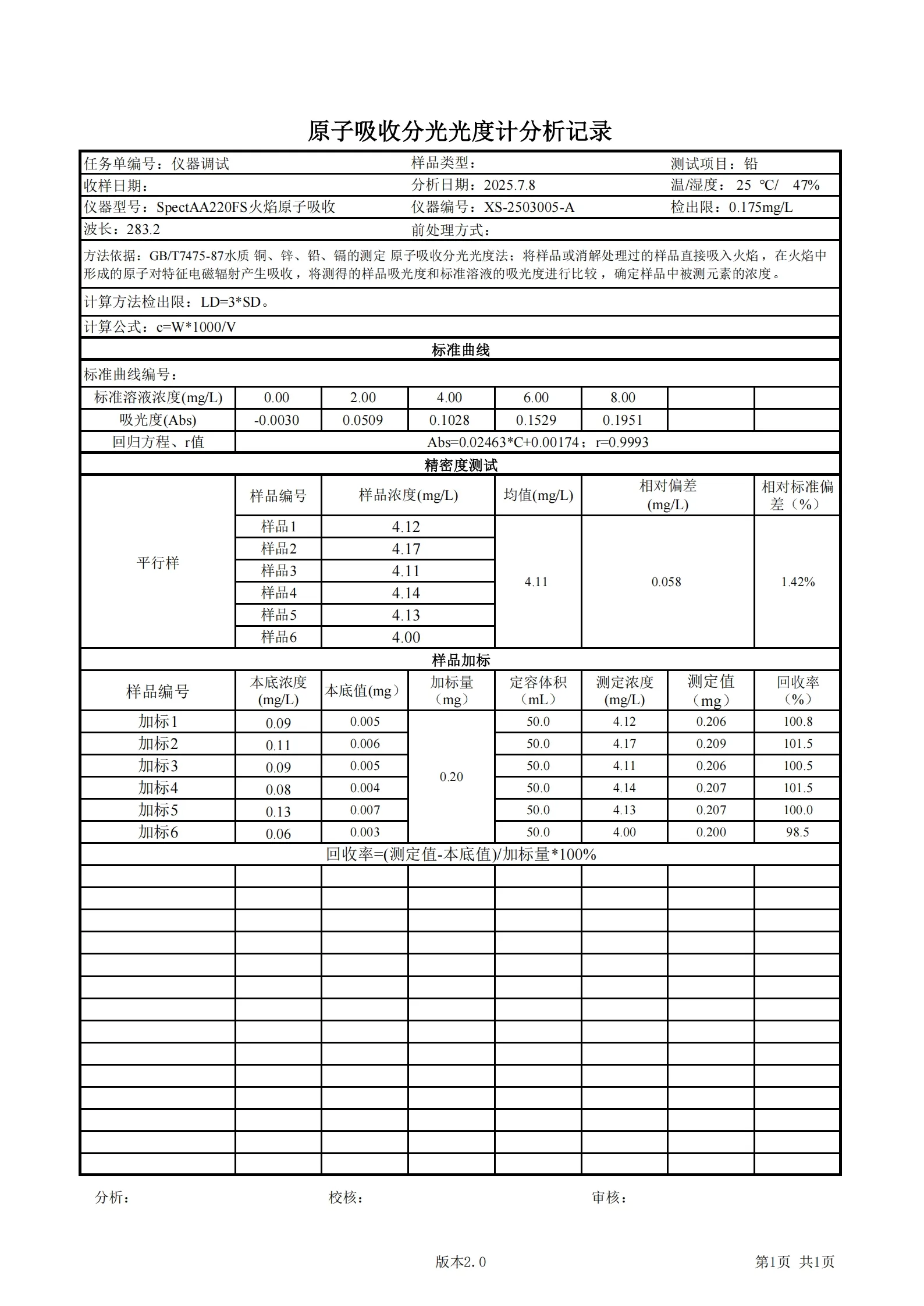 SpectAA220FS火焰调试报告7.9_00